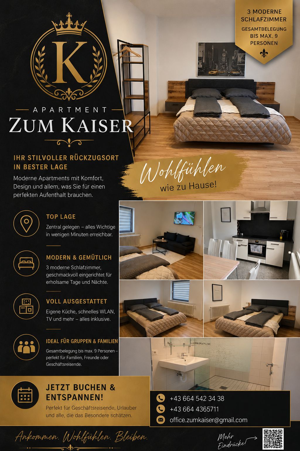 Apartment zum Kaiser — Flyer (Deutsch)